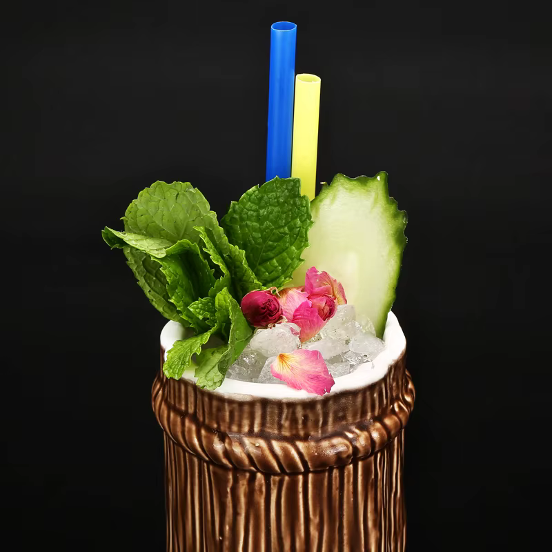410ml Ceramic Tiki Mug Creative Porcelain Beer Wine Mug Cup Bar Tool - Image 3