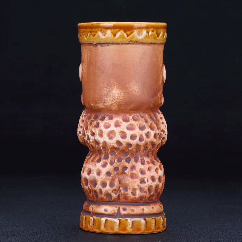340ml Ceramic Tiki Mug Creative Porcelain Beer Wine Mug Cup Bar Tool - Image 2