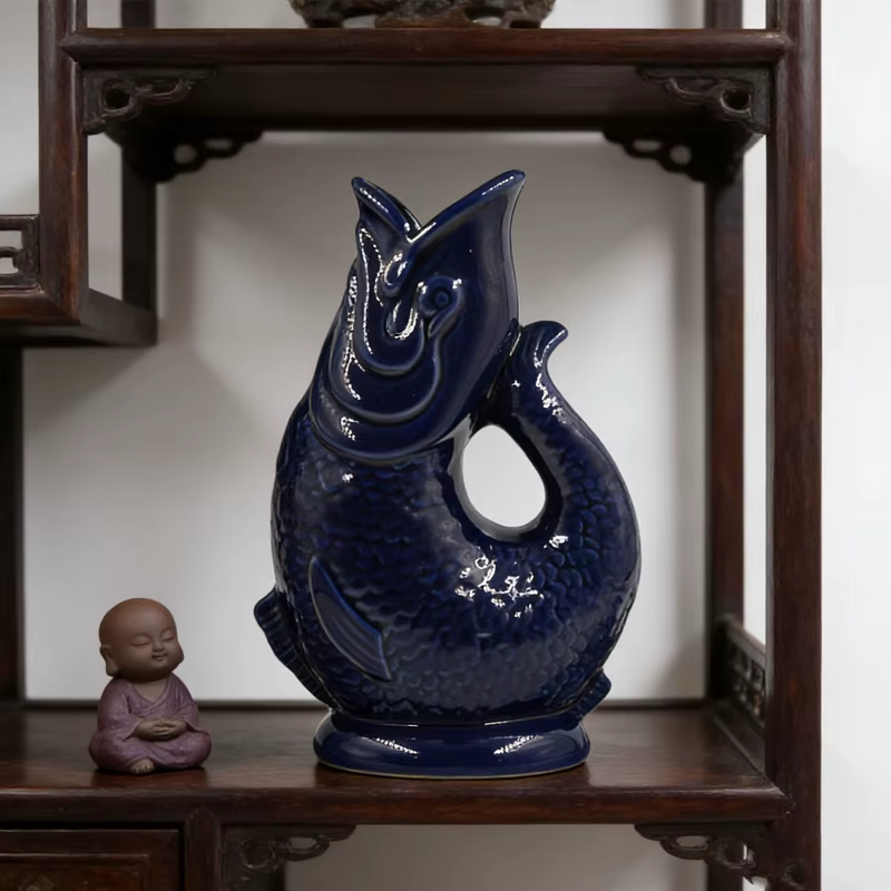 Creative Cocktail Cup Hawaii Ceramic Tiki Mug Fish Shaped Wine Mug Halloween Gift Personalized Ceramic Decorations Accessories - Image 2