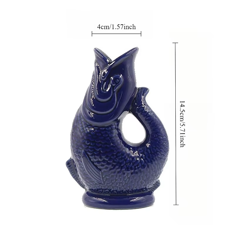 Personalized Hawaiian Cocktail Mug Creative Bar TIKI Cup Creative Ceramic Cup Tiki Cup Bar Big-mouthed Fish Mug Fish-shaped Cups - Image 6