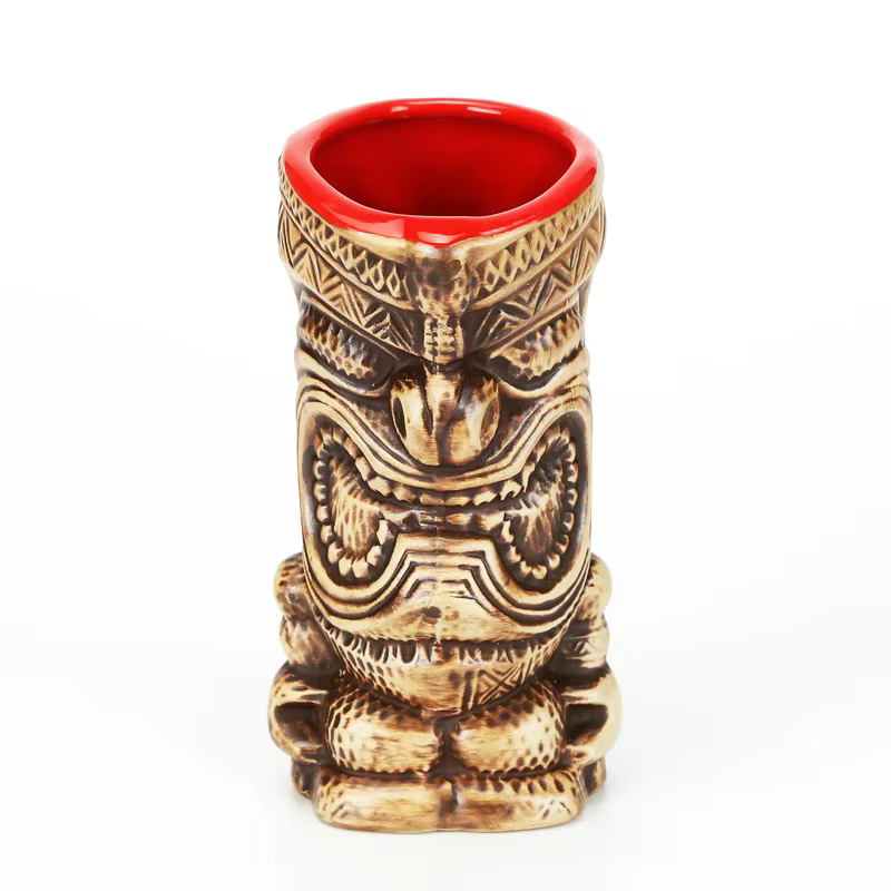 400ml Hawaii Tiki Mugs Cocktail Cup Beer Beverage Mug Wine Mug Ceramic Easter Islander Tiki Mugs Bar Tools Barware - Image 2