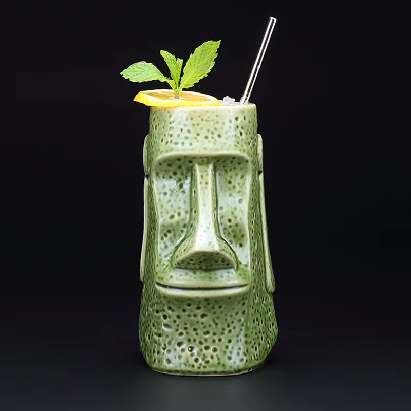 700ml Ceramic Tiki Mug Creative Porcelain Beer Wine Mug Cup